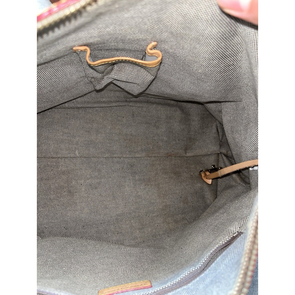 Vintage Dooney & Bourke Womens Monogram Canvas Handbag Purse *READ* - Picture 14 of 16